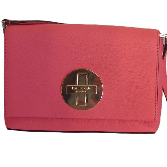 Kate Spade Newbury Lane Pink Leather Crossbody NWT - Picture 16 of 16